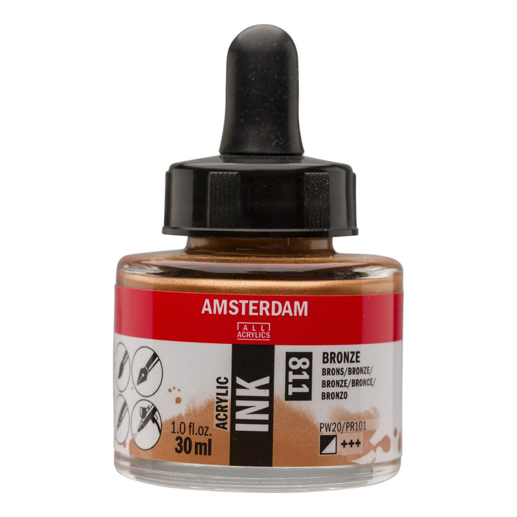 Amsterdam alle Acrylfarben Amsterdam • Acryltintenflasche 30 ml Bronze 811