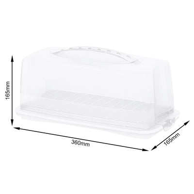 Rotho Fresh Cakeoos Rechteck 36x16.5x16,5 cm Weiß transparent