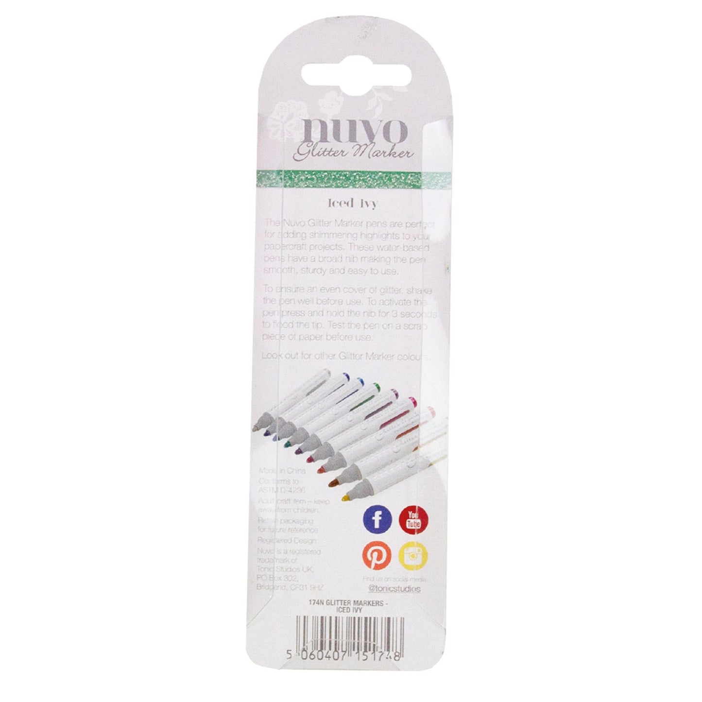 Nuvo von Tonic Studios Nuvo • Glitzermarker Iced Ivy