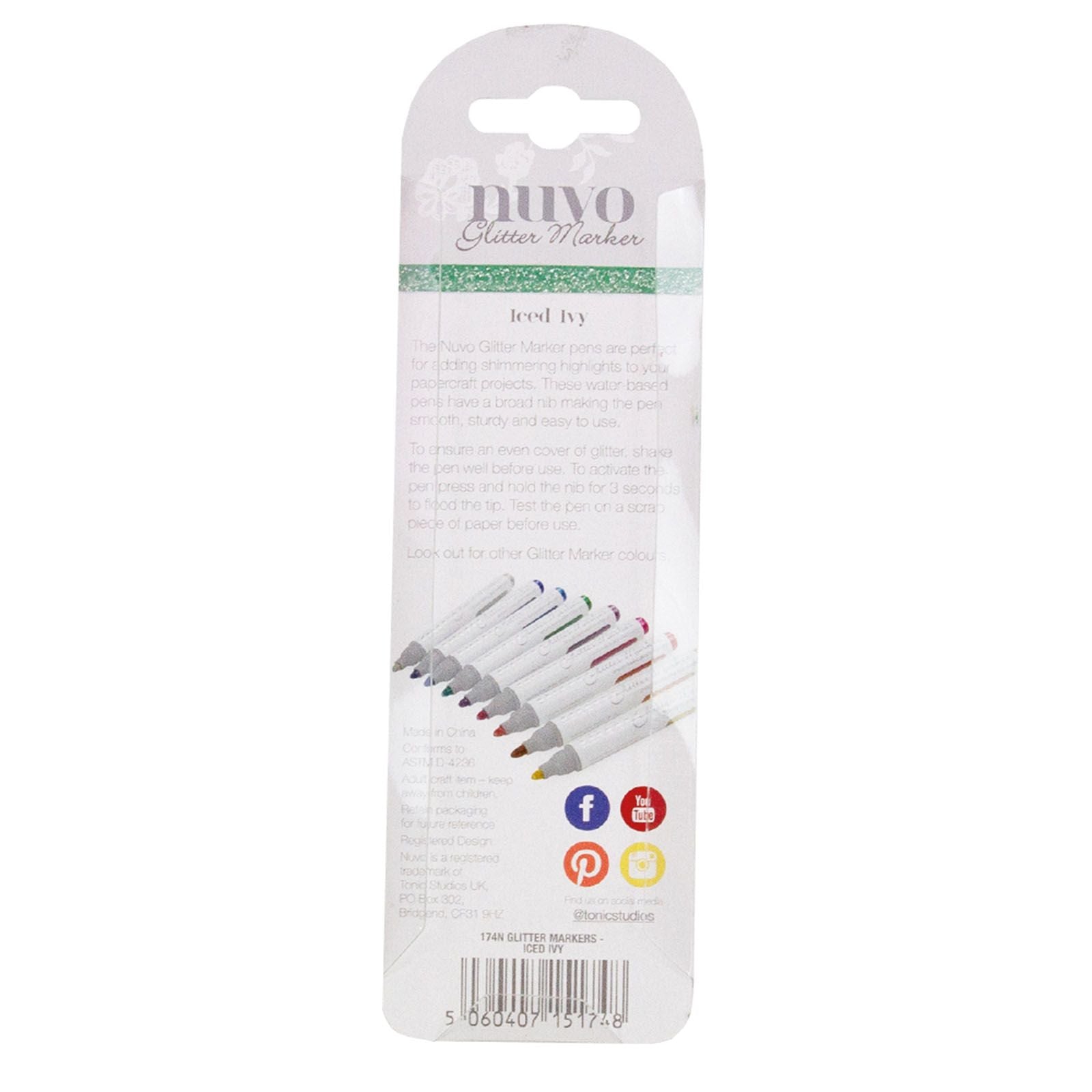 Nuvo von Tonic Studios Nuvo • Glitzermarker Iced Ivy