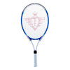 Tennisschläger mit Abdeckung und 2 Kugeln blau