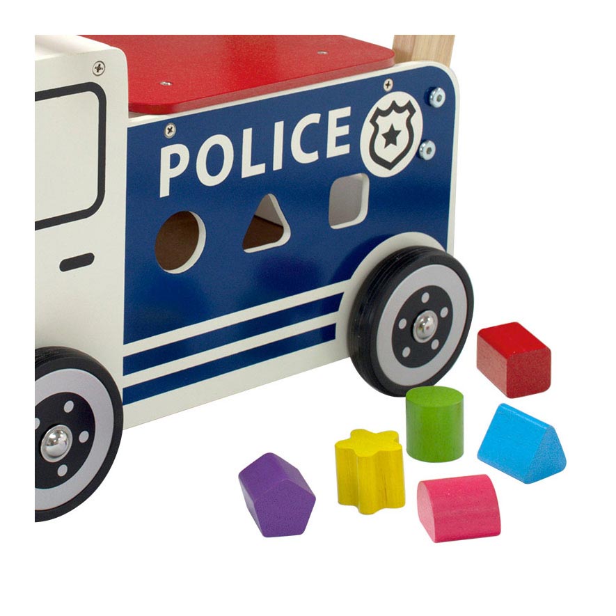 Ich bin Toy Walking Push Car Police