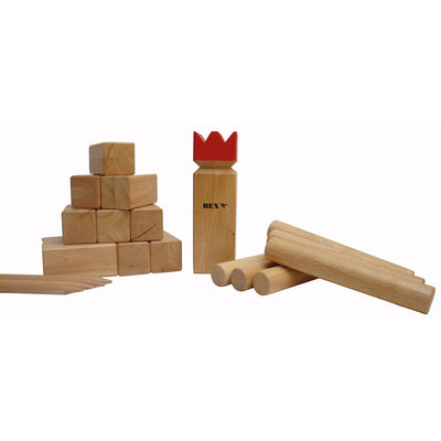 KUBB PRO RUBBERHOUT mit Red King