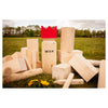Kubb Original Rubberhout mit Red King