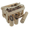 KUBB -Nummer Original Gummiholz ​​in Holzkiste