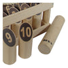 KUBB -Nummer Original Gummiholz ​​in Holzkiste