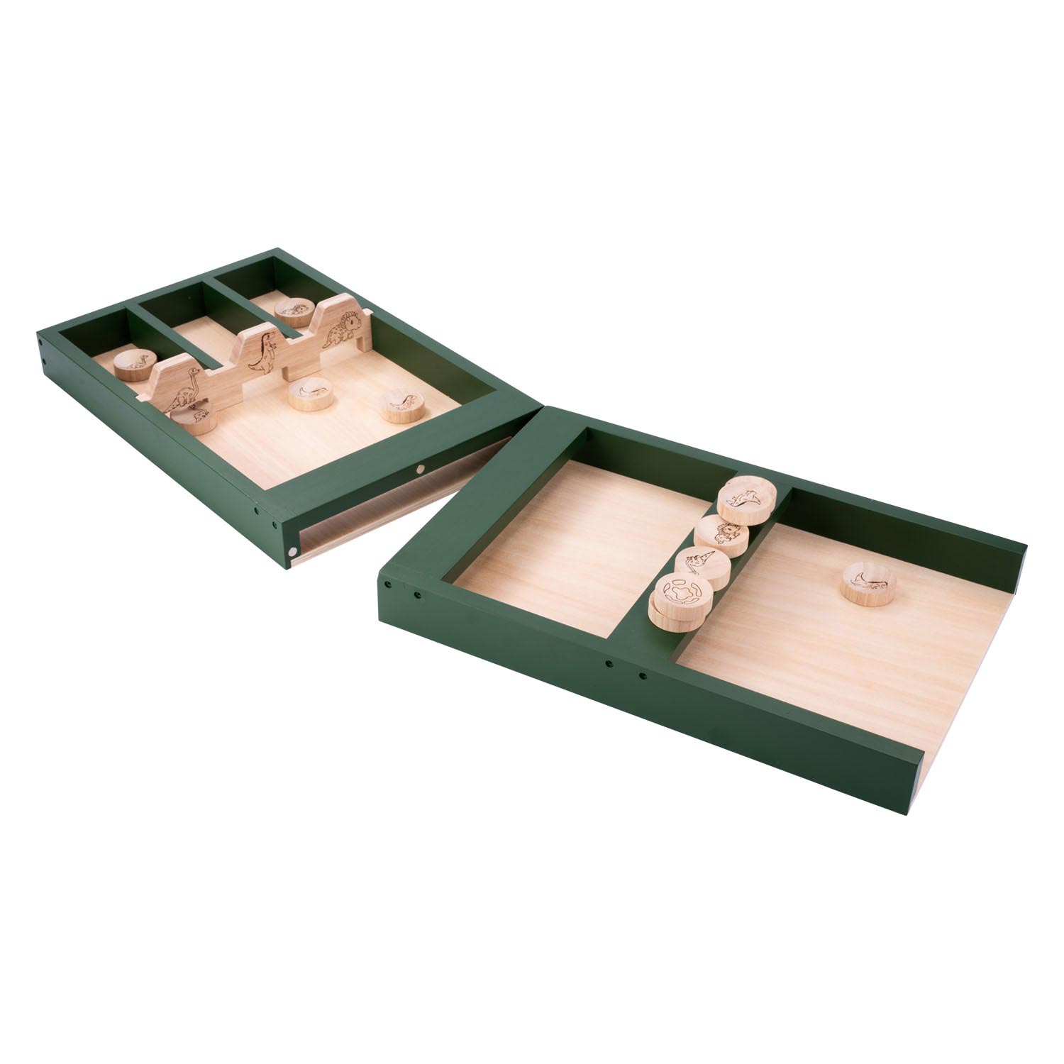 Holzkinder Shuffleboard Dino, 80 cm