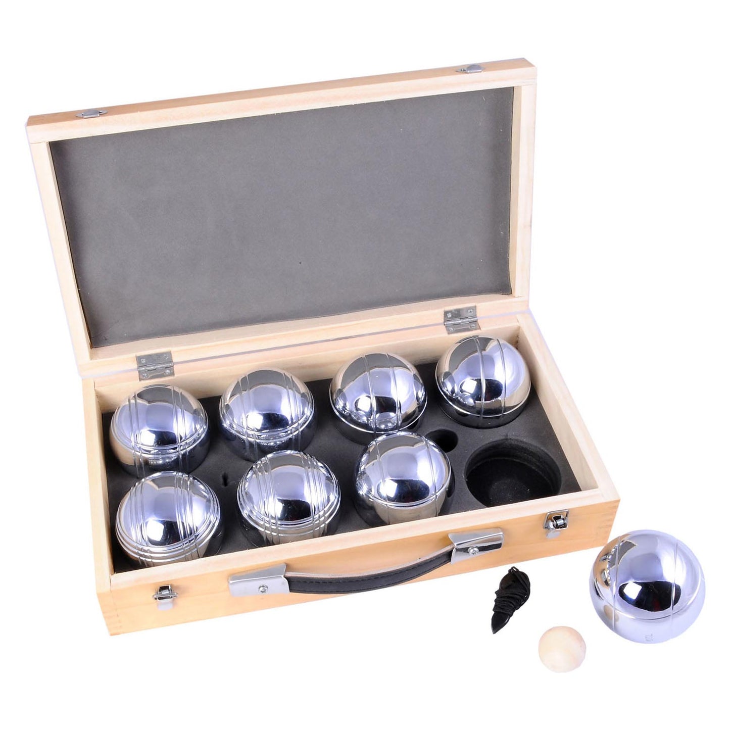 Jeu de Boules im Luxuskoffer, 8 Bälle