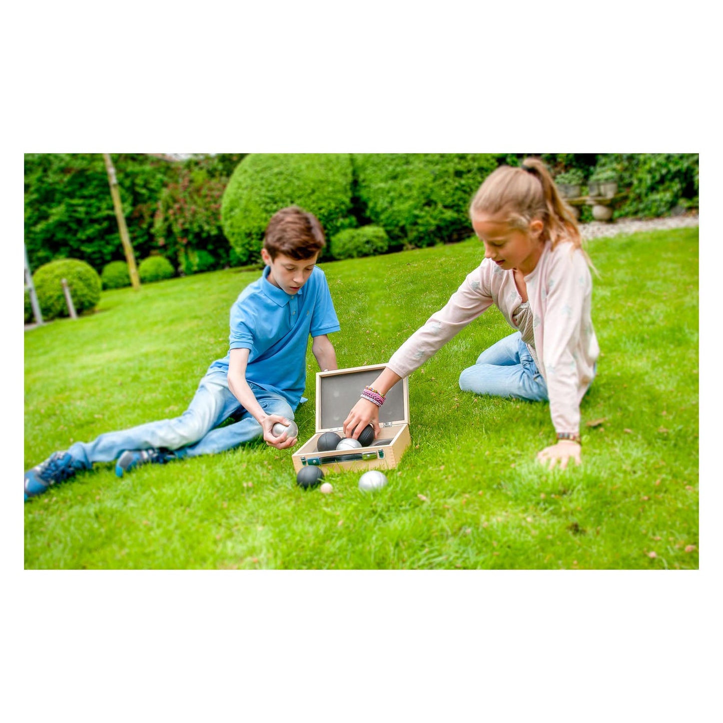 Jeu de Boules im Luxuskoffer, 6 Bälle