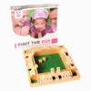 Schließen Sie das Box Houten Dice Game, 4 Spieler