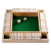 Schließen Sie das Box Houten Dice Game, 4 Spieler