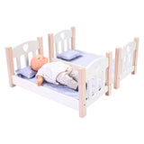 Puppen Etagenbett grau weiß - afbeelding 5