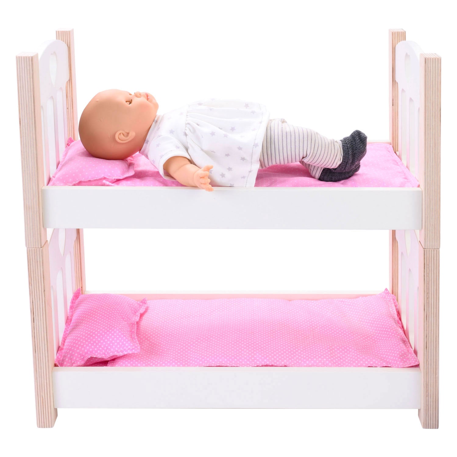 Puppen bunkeln rosa weiß