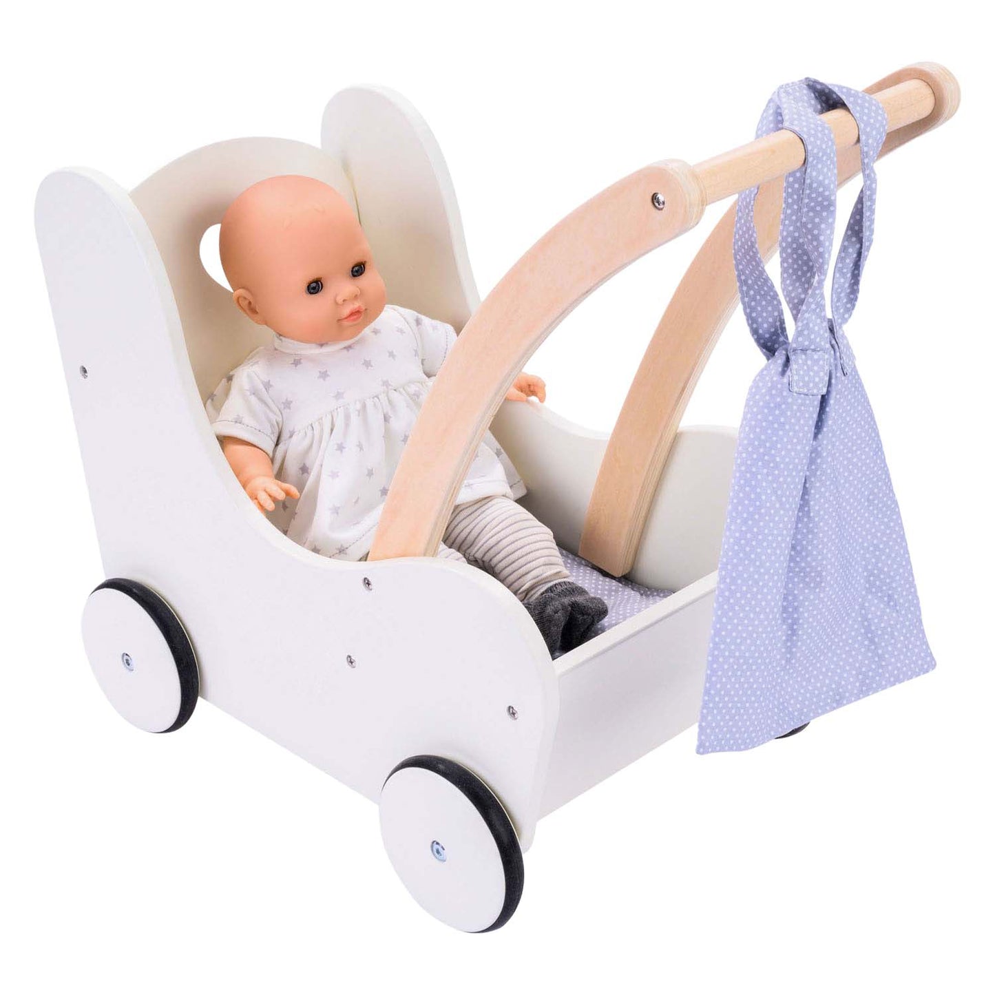 Hölzerne Puppen -Walking -LKW grauweiß