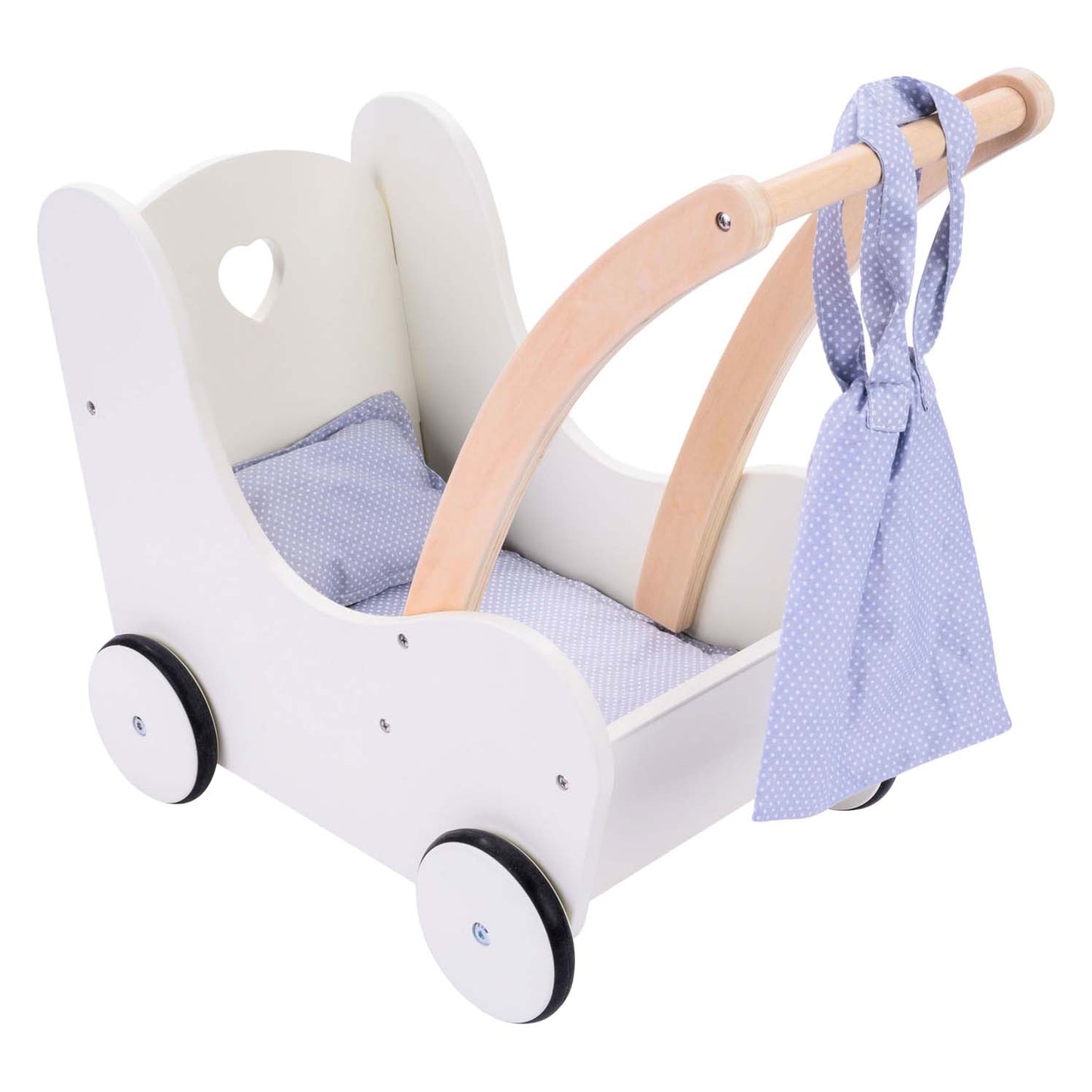 Hölzerne Puppen -Walking -LKW grauweiß