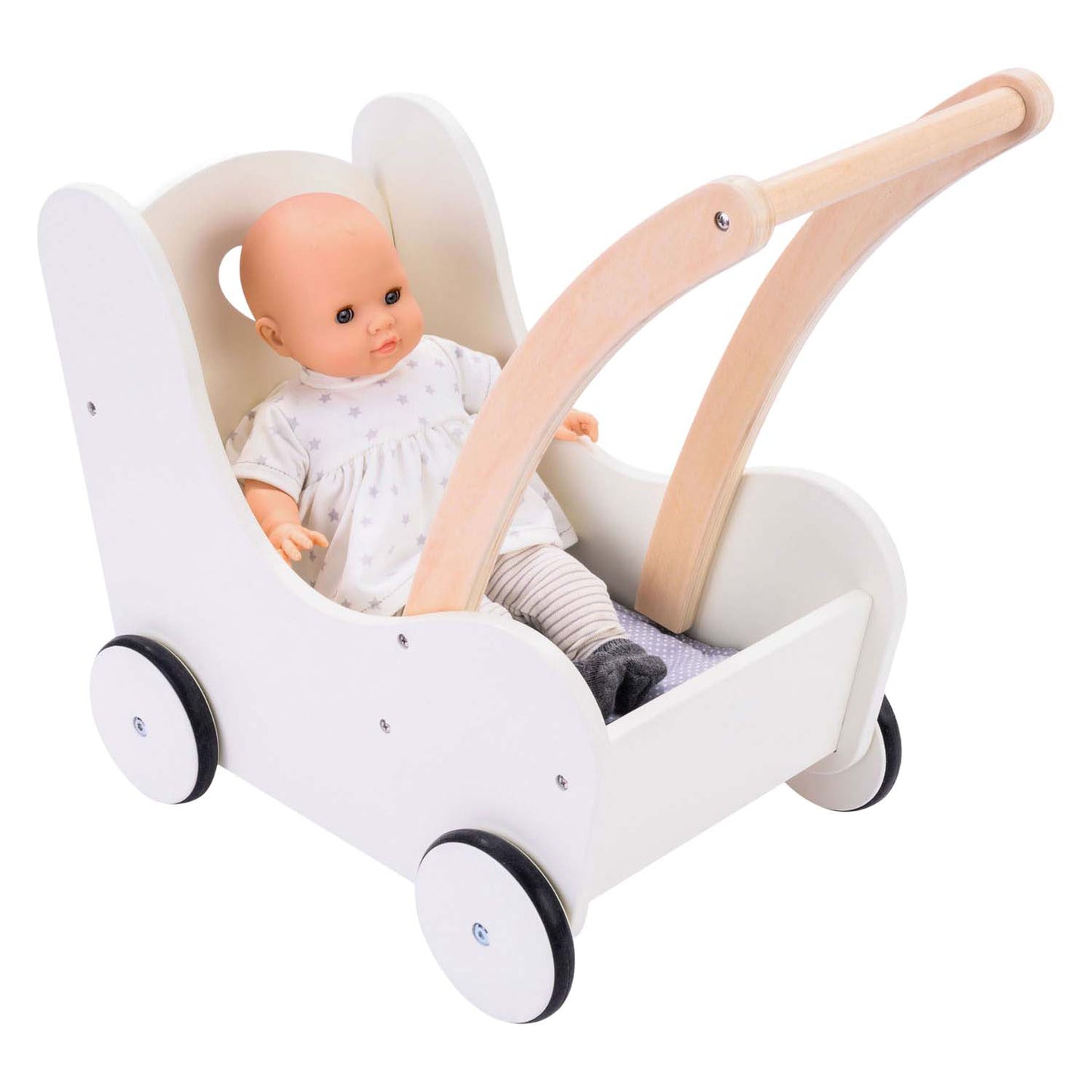 Hölzerne Puppen -Walking -LKW grauweiß