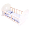 Puppenbettschwung Cradle, grau weiß
