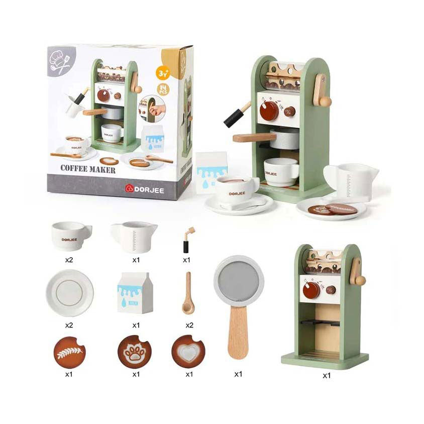 Dorjee Coffee Maker Junior Wood Mint Green