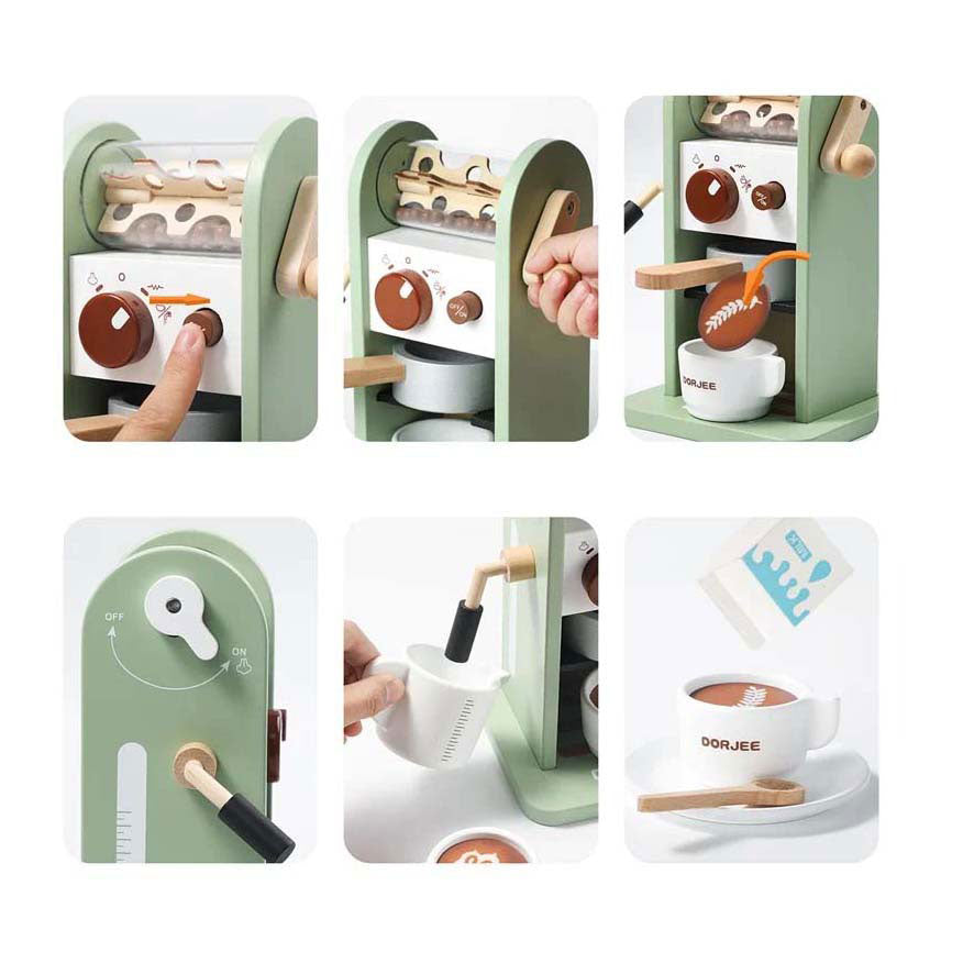 Dorjee Coffee Maker Junior Wood Mint Green