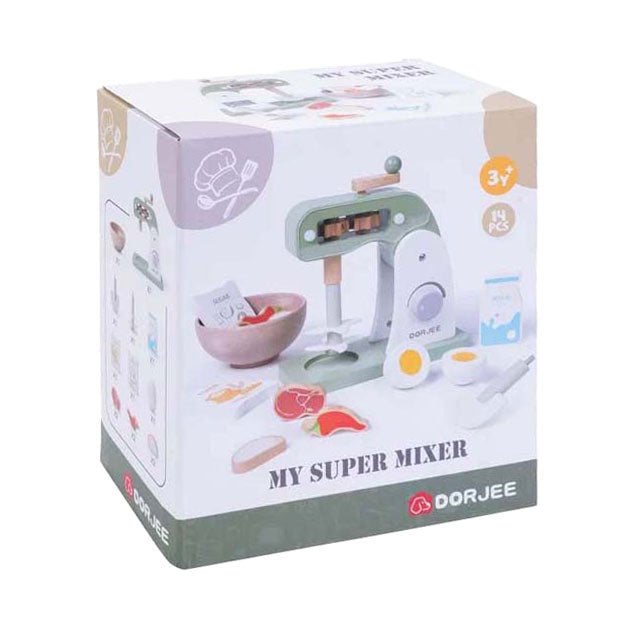 Holz-Supermixer-Set, 14-tlg