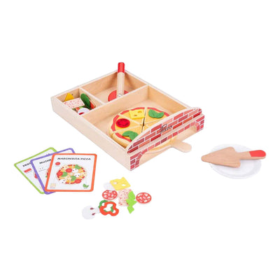 Gourmet-Pizzaset aus Holz, 20-teilig