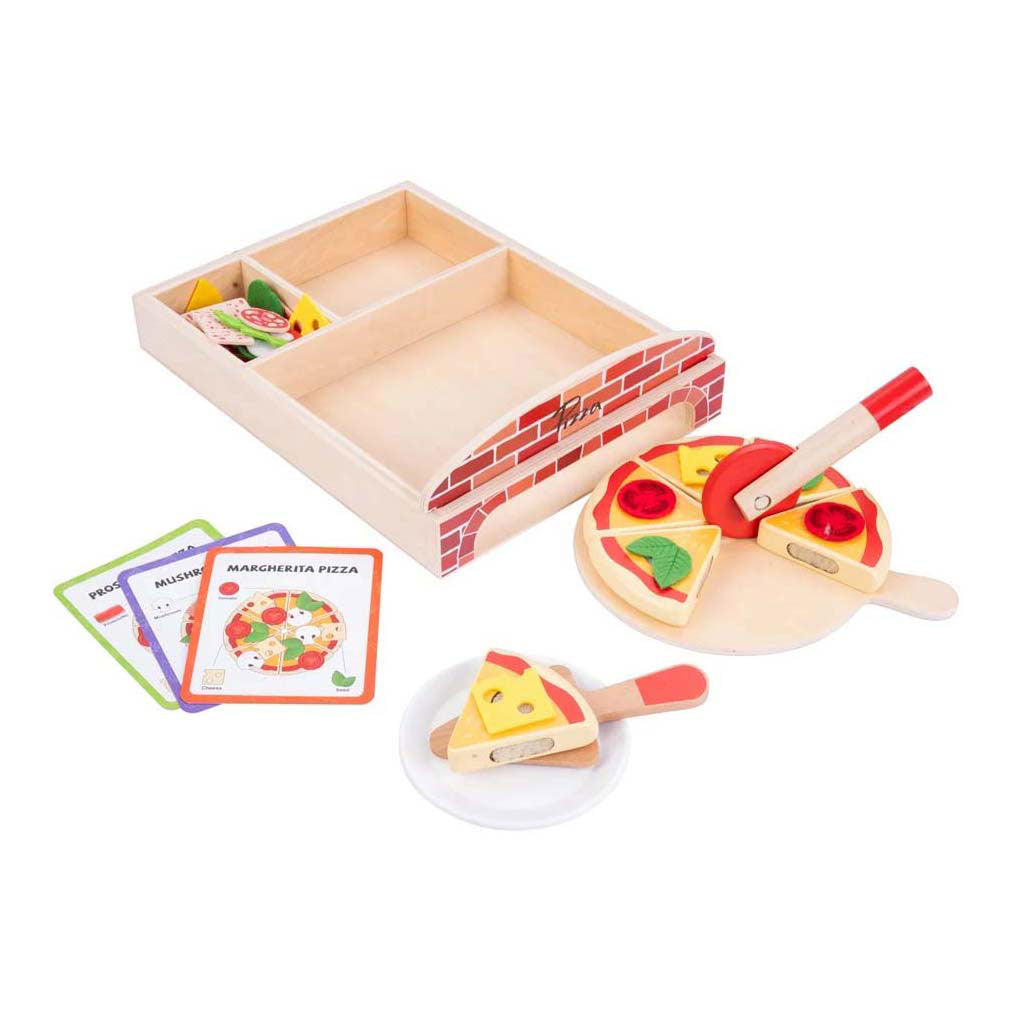 Gourmet-Pizzaset aus Holz, 20-teilig