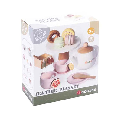 Teespielset aus Holz, 17-teilig
