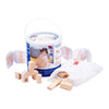 Holzbauplatten natur, 84 Stk.