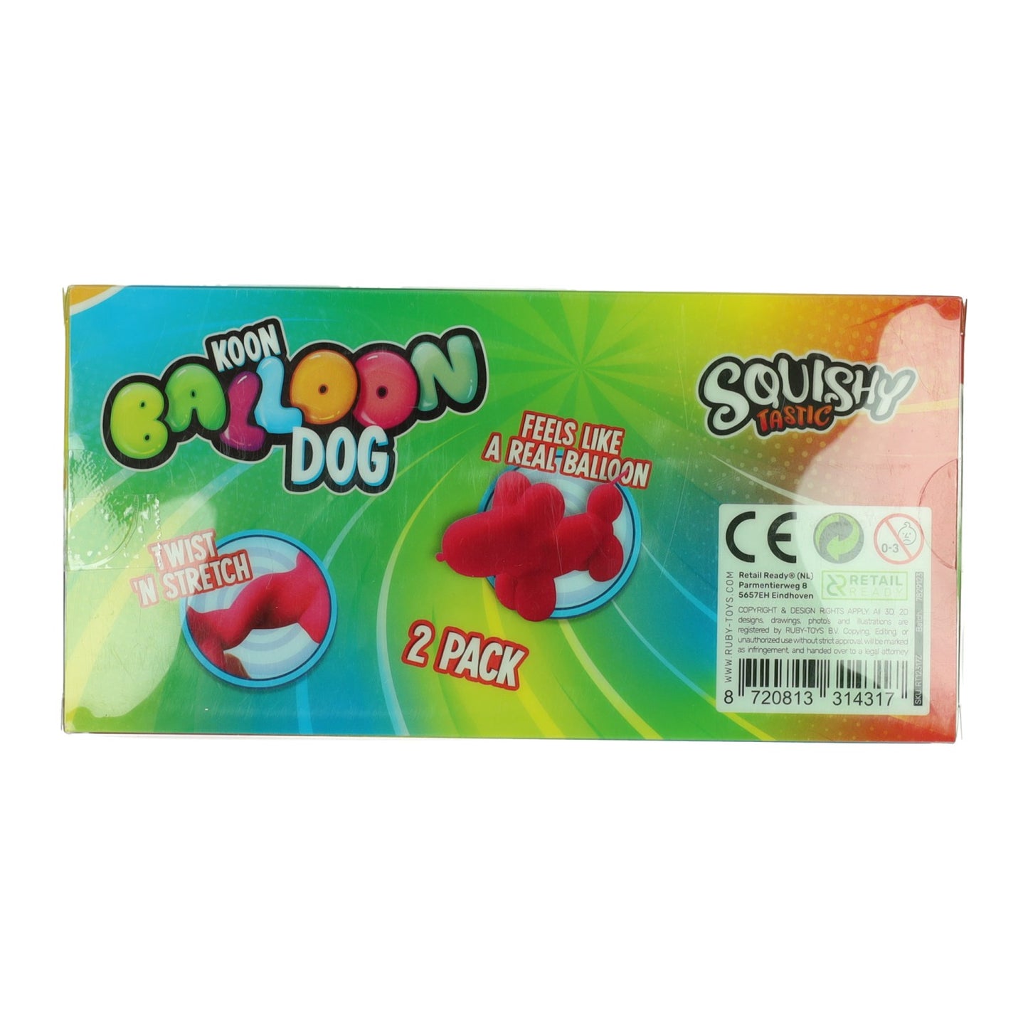 Koon Ballon-Squishy-Hunde – 2 Stück