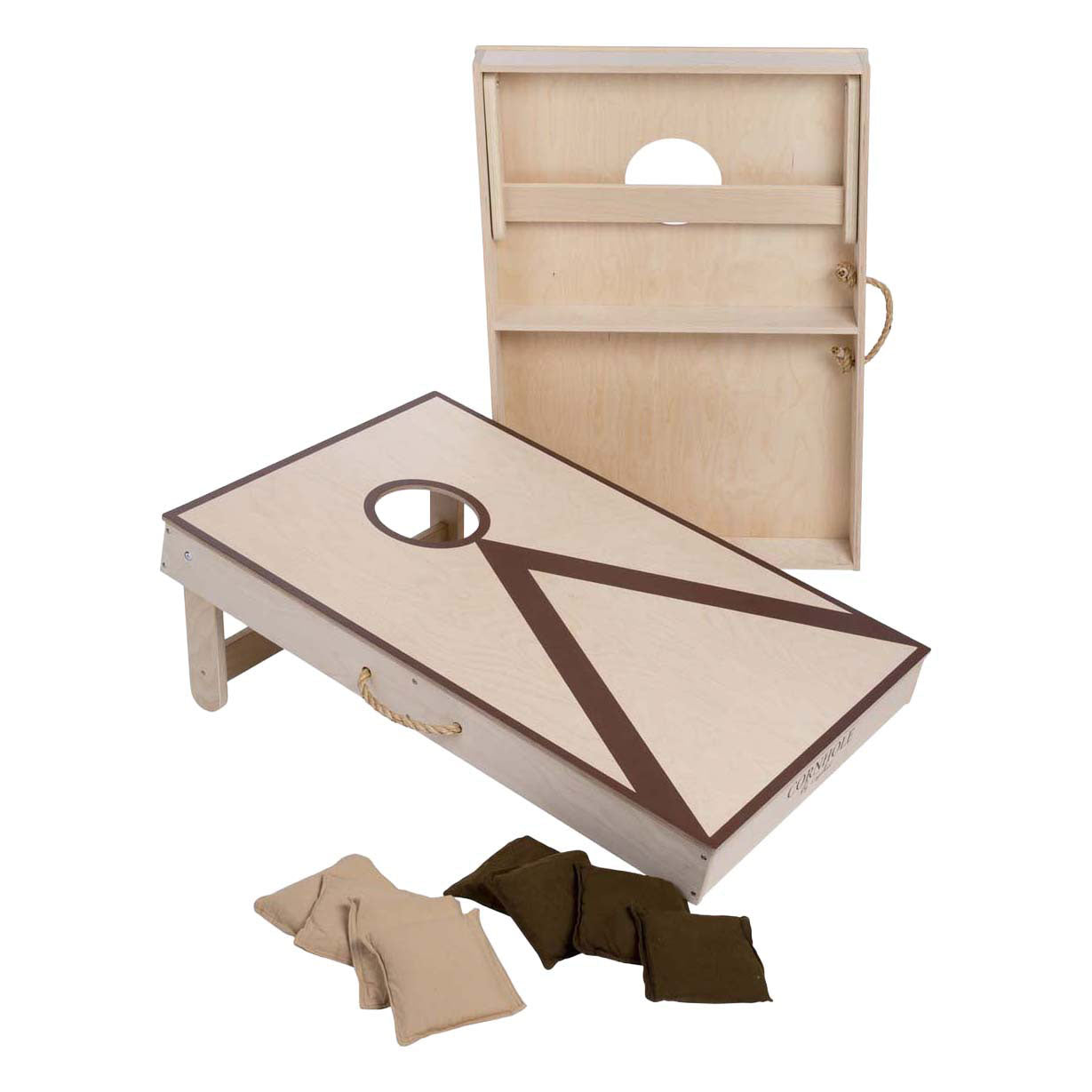 Cornhole Doppelwurfspiel 90x60cm - 2x4 Beutel
