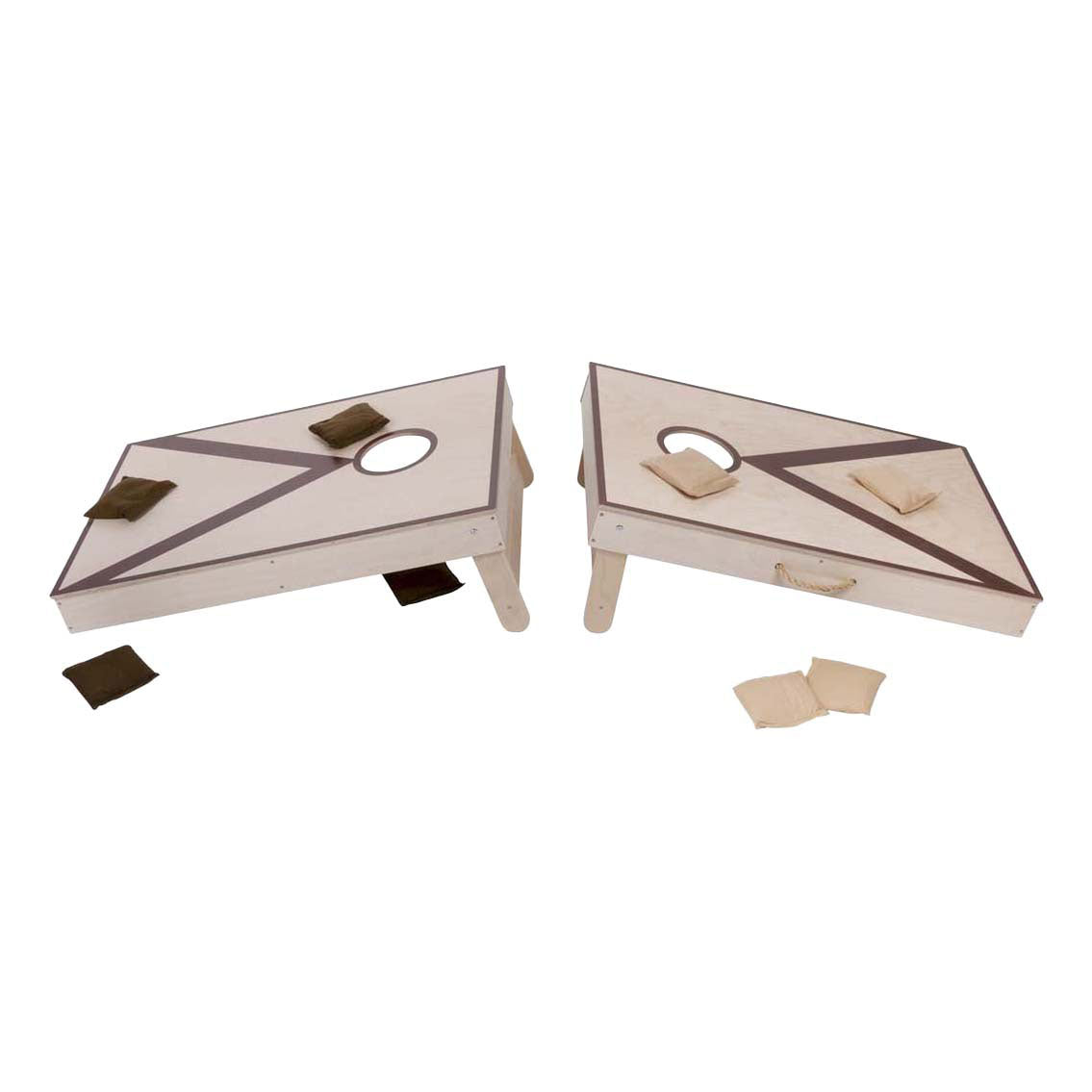 Cornhole Doppelwurfspiel 90x60cm - 2x4 Beutel
