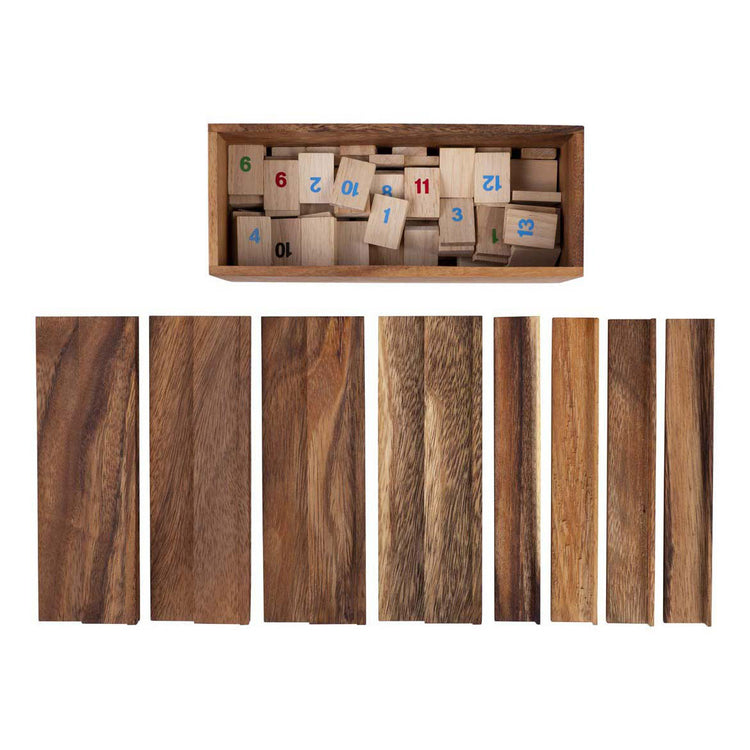 Rommé-Spiel aus Holz