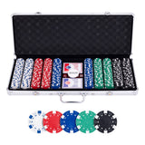 Pokerset im Silberetui - 500 Chips 11,5gr. - afbeelding 1