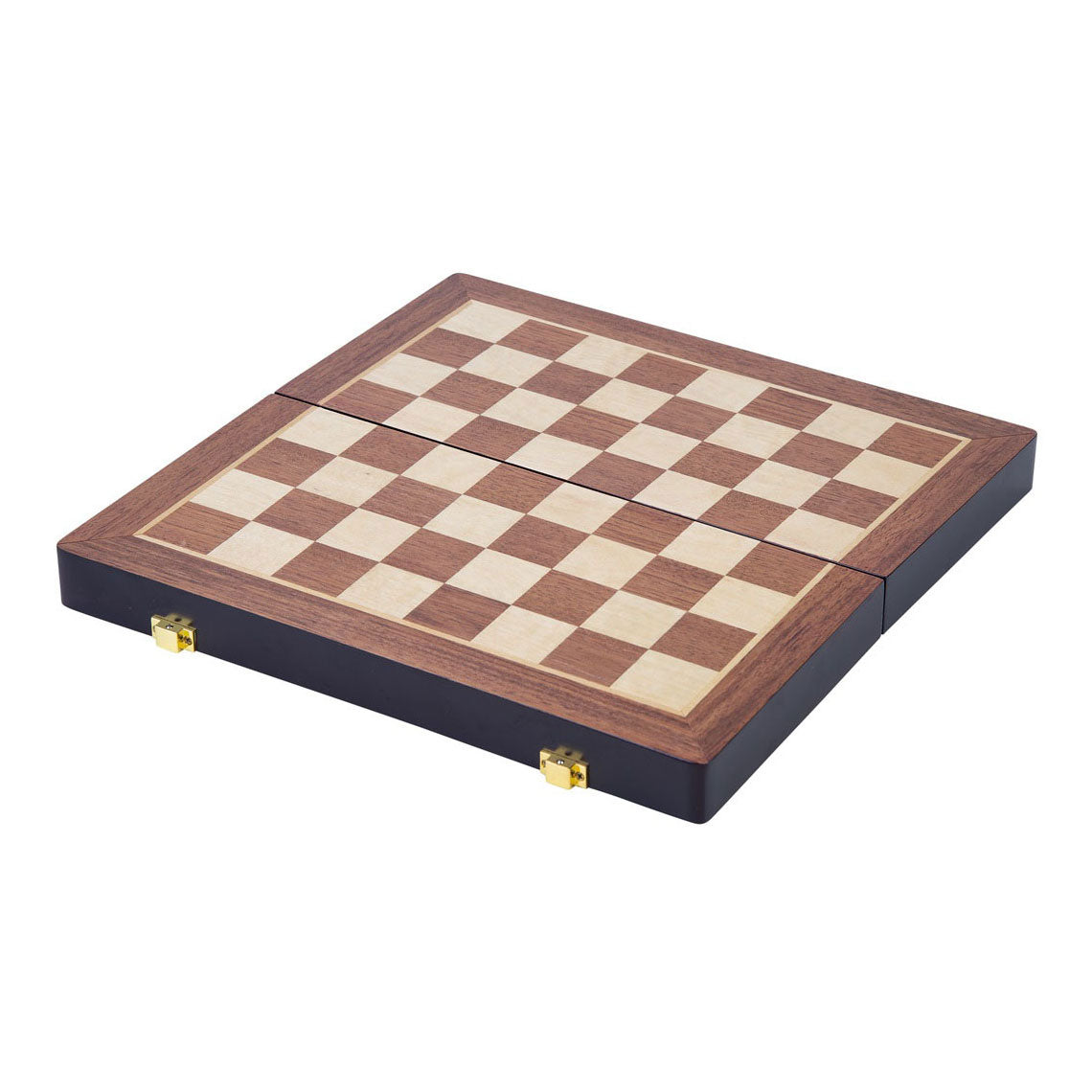 Basic Holzfalt -Schachspiel 38.5x38.5x5,8 cm
