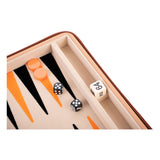 Engelhart Backgammon-Reisespiel mit Reißverschluss – Beige - afbeelding 3