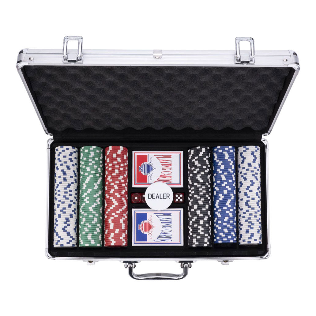 Pokerset im Silberetui - 300 Chips