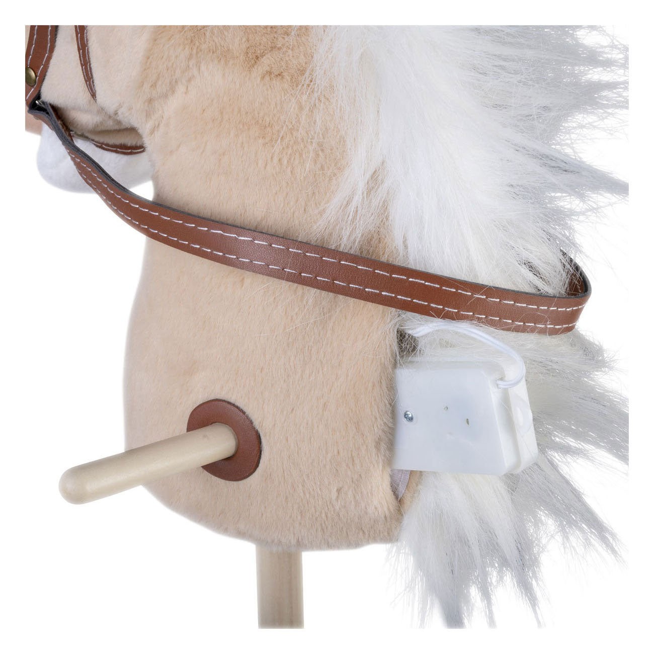 Steckenpferd aus Holz beige - 95cm