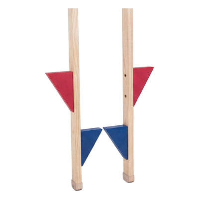 Engelhart Stelzen Holz mit farbigem Fußstützenset
