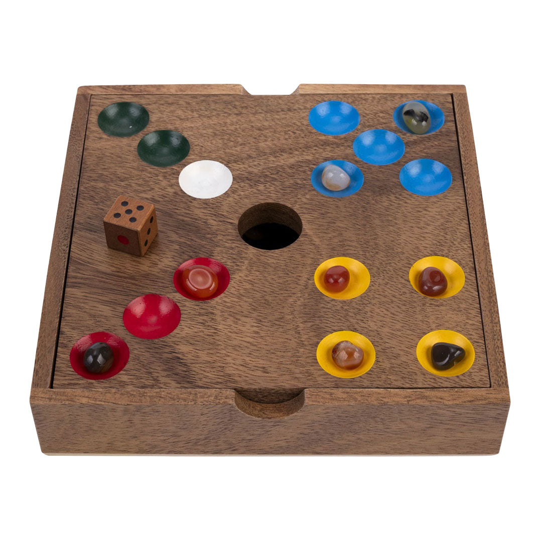 Walnussholz-Edelsteinspiel – 2 bis 6 Spieler