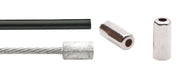 Elvedes Gaszug universal 1700mm 2250mm extra flexibel verzinkt schwarz (auf Karte) - afbeelding 2