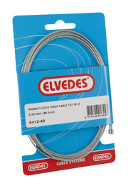 Elvedes Kupplungs-Innenzug 2250mm 7x7 Gewinde verzinkt Ø1.5mm mit V-Nippel (auf Karte) - afbeelding 1