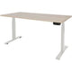 Schaffenburg Schreibtisch 160x80 Dextro plus Lindberg Eiche 25mm-weiß