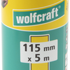Wolfcraft Schleifpapierrolle | für Holz Metall | 5m x 115mm | Körnung 240 | 1 Stück - 1776000
