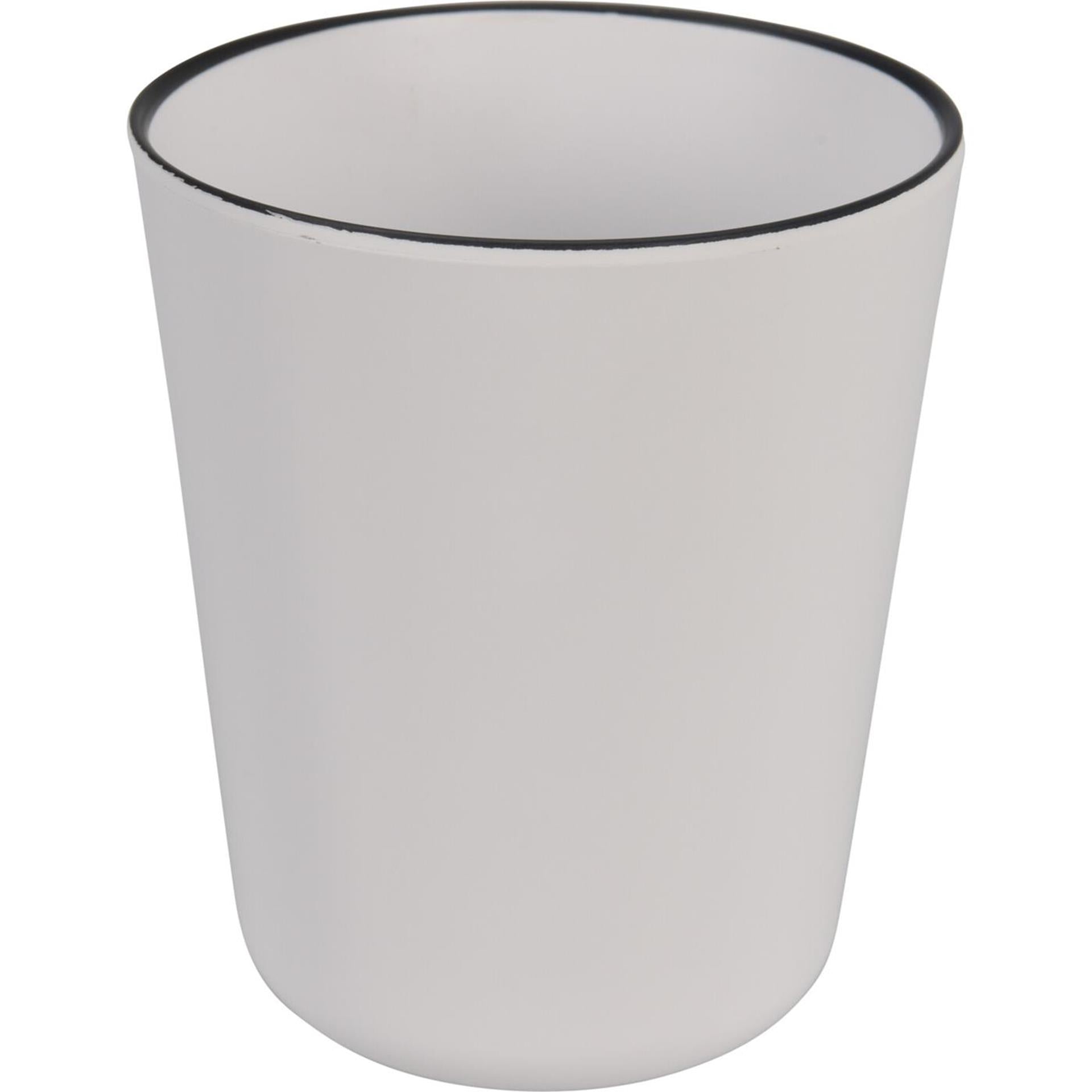 Excellent Houseware Becher aus Melamin, 450 ml, weiß