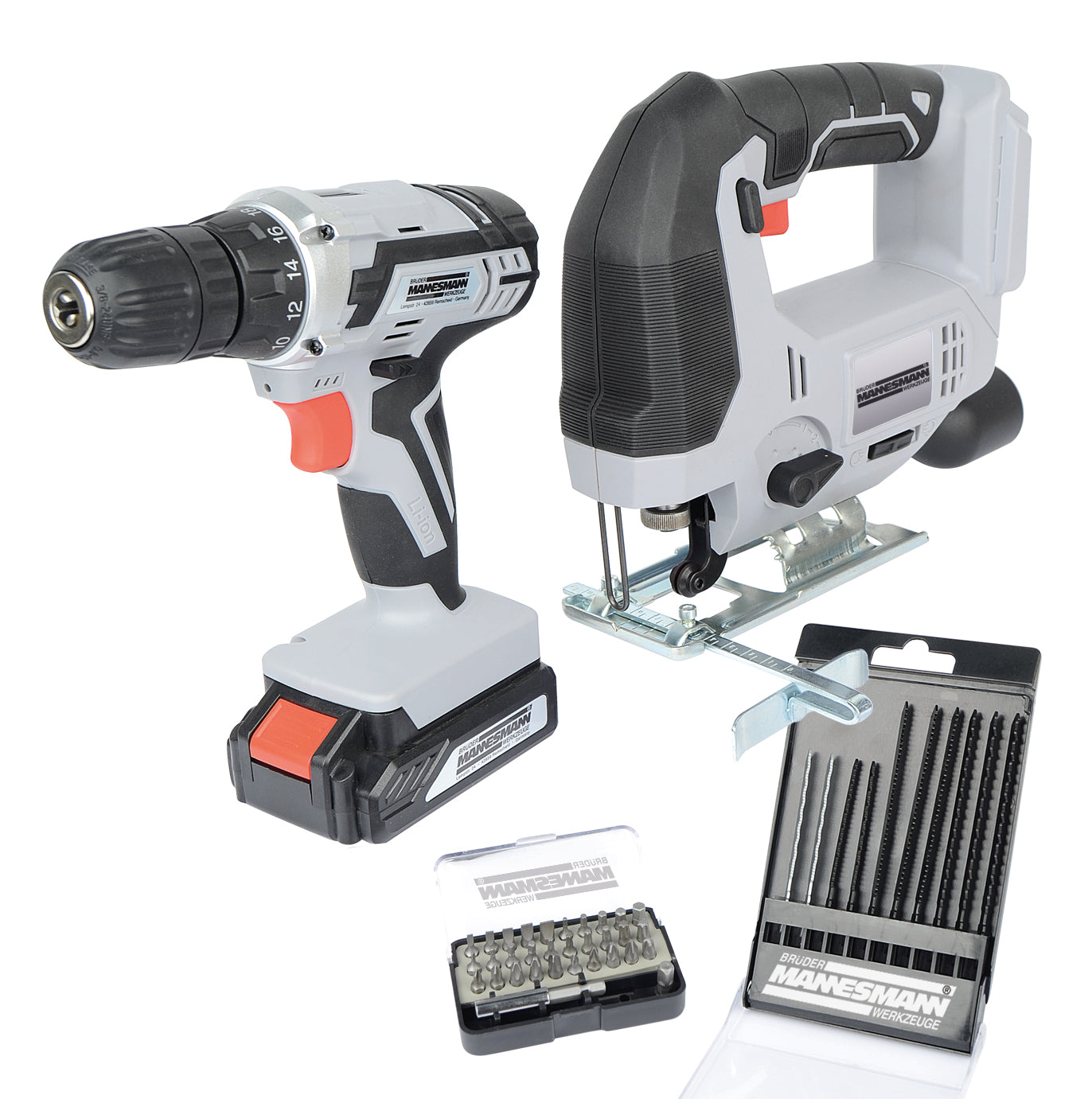 Brüder Mannesmann Bruder Mannesmann Batteriewerkzeuge Set 20 V