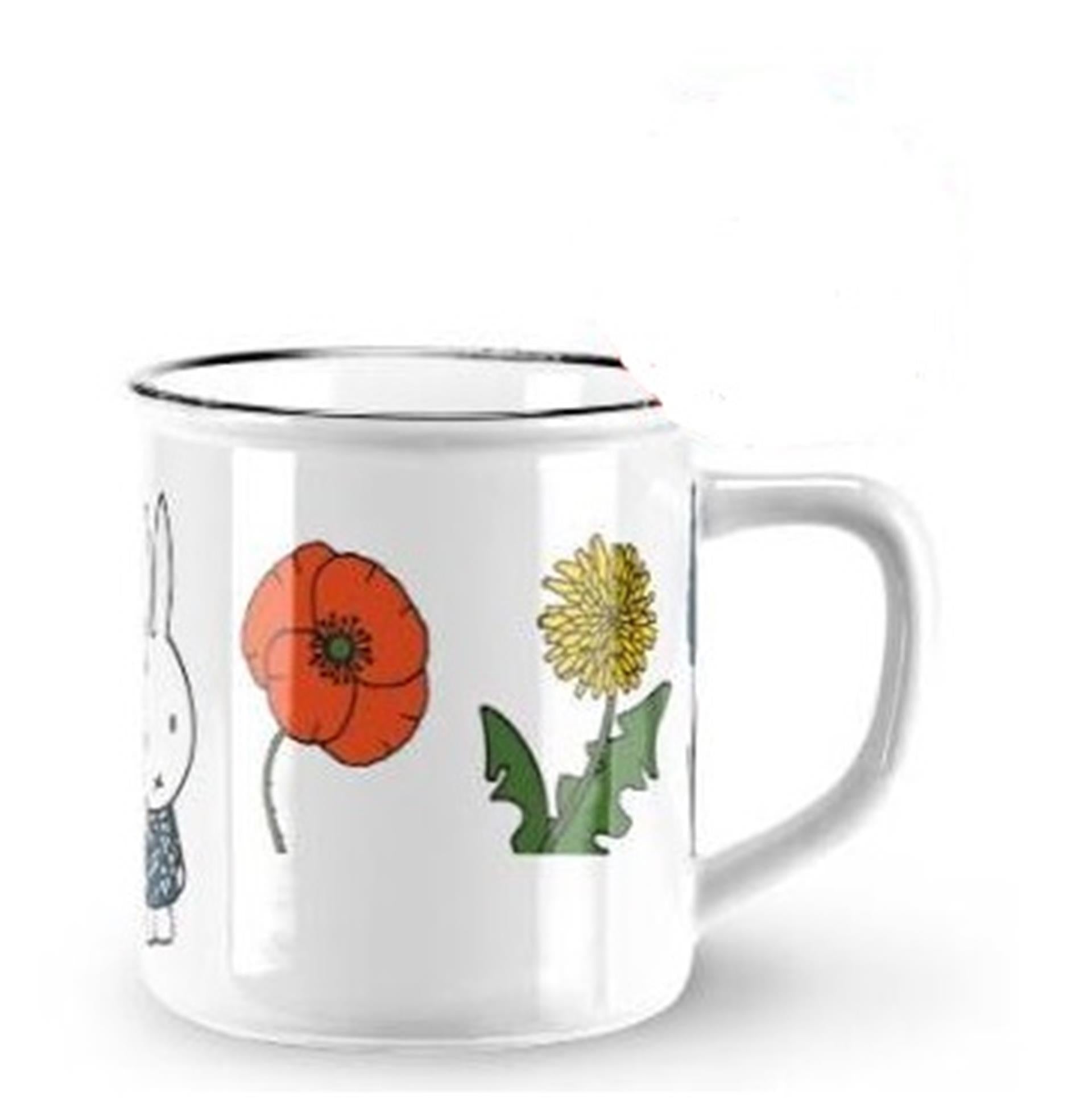 Miffy Tasse Blumen ø8xh7,5cm aus Keramik