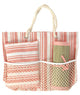 Strandtasche mit Strandmatte und Kissen