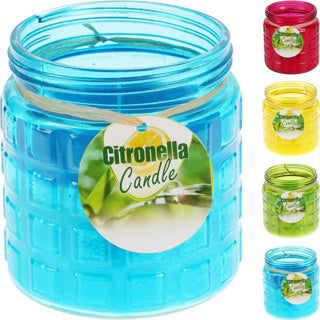 Citronella Kerze in Glaspoten -Assorti