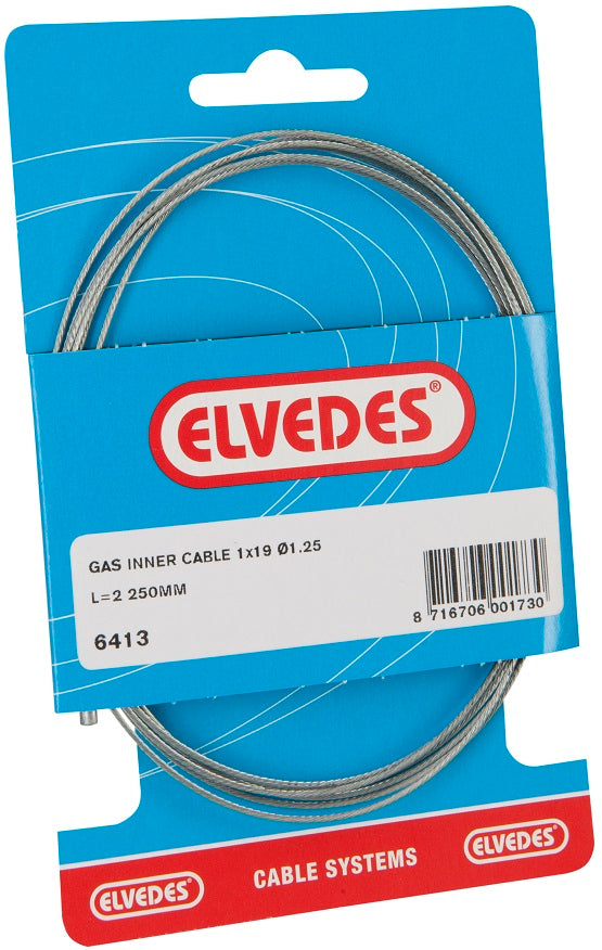 Elvedes Gas-Innenzug universal 2250 mm 7,7-Draht-V-Nippel (auf der Karte)