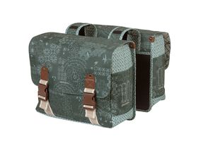 Basil Bohème Double Bicycle Bag - Wasserabweisend - Polyester - Grün - 35L